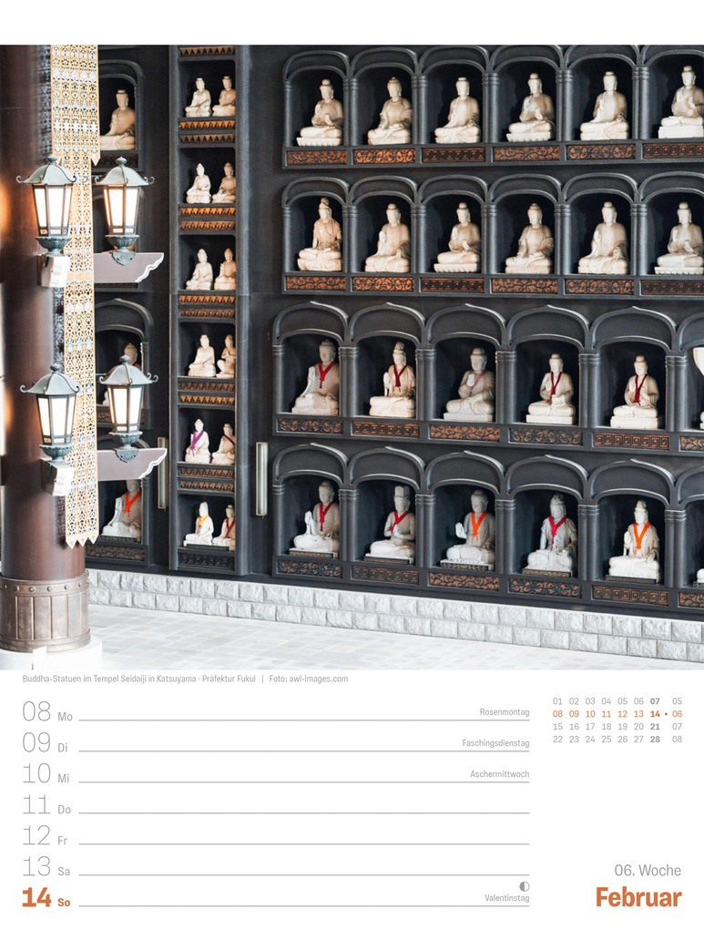 Weitere Ansicht: Japan Wochenplaner Kalender 2027 | Das Land der aufgehenden Sonne | Ackermann Kunstverlag GmbH