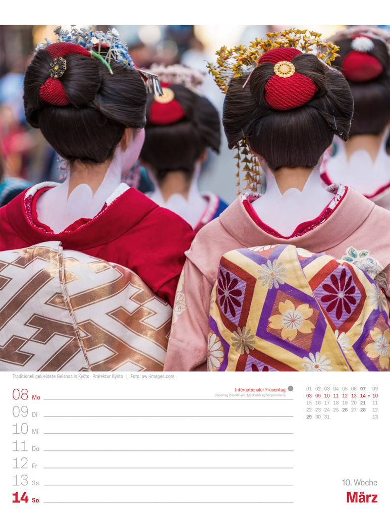 Weitere Ansicht: Japan Wochenplaner Kalender 2027 | Das Land der aufgehenden Sonne | Ackermann Kunstverlag GmbH