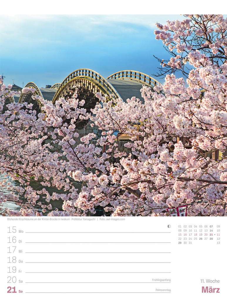 Weitere Ansicht: Japan Wochenplaner Kalender 2027 | Das Land der aufgehenden Sonne | Ackermann Kunstverlag GmbH