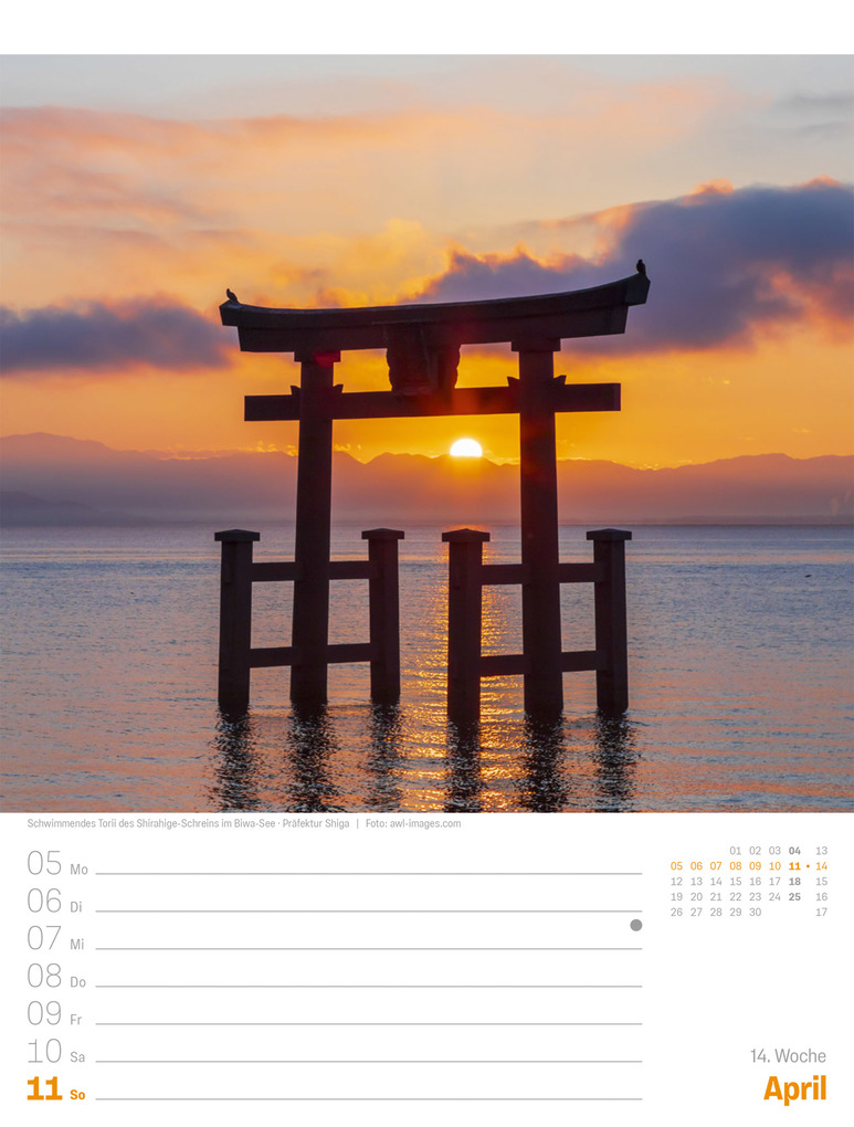 Weitere Ansicht: Japan Wochenplaner Kalender 2027 | Das Land der aufgehenden Sonne | Ackermann Kunstverlag GmbH