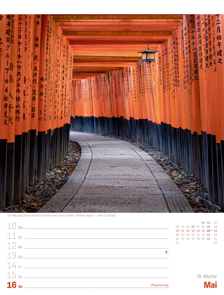 Weitere Ansicht: Japan Wochenplaner Kalender 2027 | Das Land der aufgehenden Sonne | Ackermann Kunstverlag GmbH