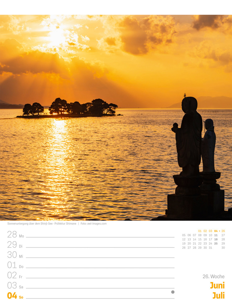 Weitere Ansicht: Japan Wochenplaner Kalender 2027 | Das Land der aufgehenden Sonne | Ackermann Kunstverlag GmbH
