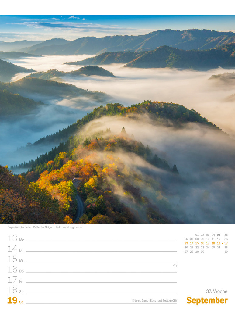 Weitere Ansicht: Japan Wochenplaner Kalender 2027 | Das Land der aufgehenden Sonne | Ackermann Kunstverlag GmbH