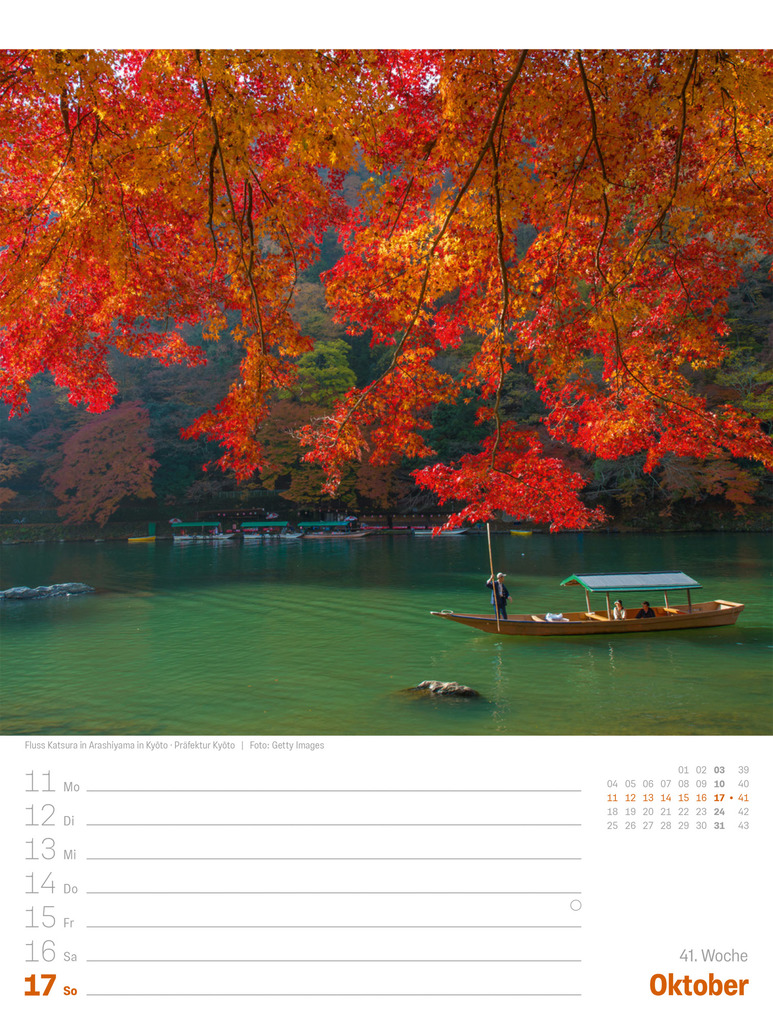 Weitere Ansicht: Japan Wochenplaner Kalender 2027 | Das Land der aufgehenden Sonne | Ackermann Kunstverlag GmbH