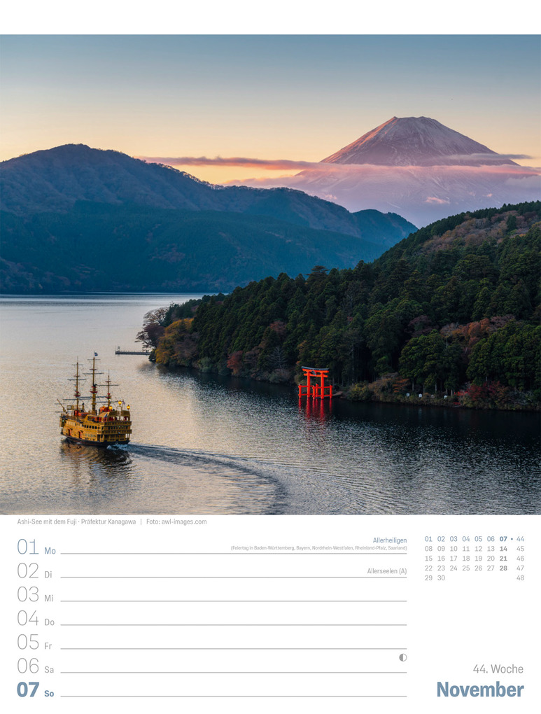Weitere Ansicht: Japan Wochenplaner Kalender 2027 | Das Land der aufgehenden Sonne | Ackermann Kunstverlag GmbH
