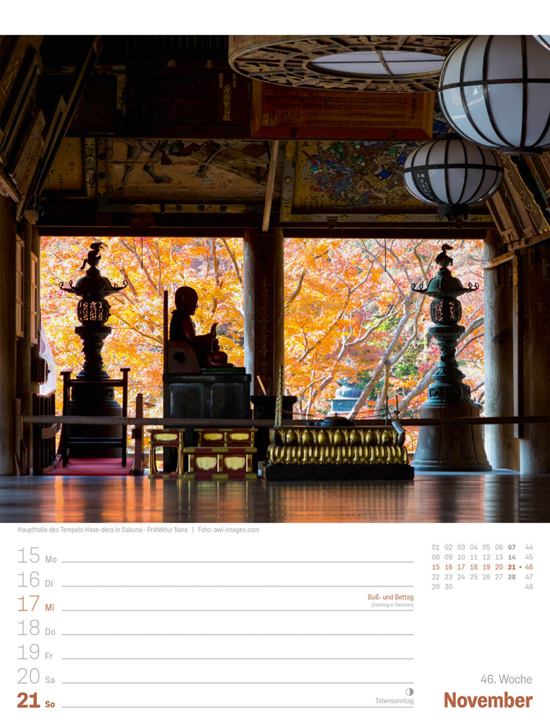 Weitere Ansicht: Japan Wochenplaner Kalender 2027 | Das Land der aufgehenden Sonne | Ackermann Kunstverlag GmbH