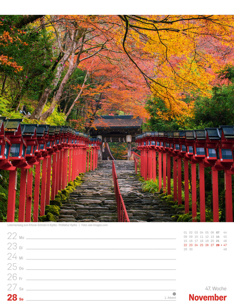 Weitere Ansicht: Japan Wochenplaner Kalender 2027 | Das Land der aufgehenden Sonne | Ackermann Kunstverlag GmbH