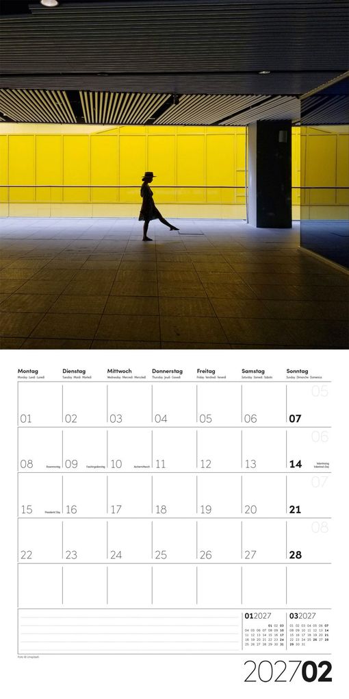 Weitere Ansicht: Die Farbe Gelb Kalender 2027 - 30x30 - Art12 | Ackermann Kunstverlag GmbH