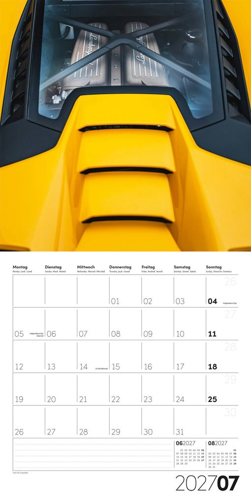 Weitere Ansicht: Die Farbe Gelb Kalender 2027 - 30x30 - Art12 | Ackermann Kunstverlag GmbH