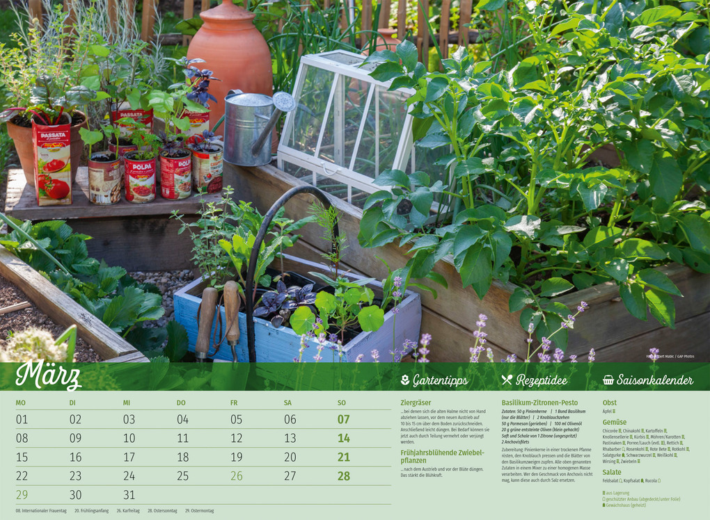 Weitere Ansicht: Landliebe Garten-Kalender 2027 | Ackermann Kunstverlag GmbH