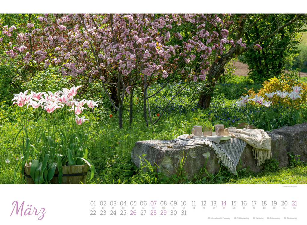 Weitere Ansicht: Zauberhafte Landgärten Kalender 2027 | Ackermann Kunstverlag GmbH