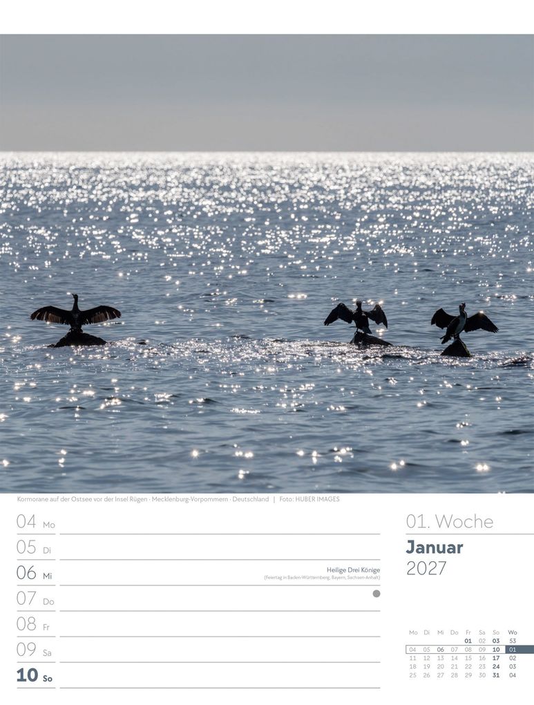 Weitere Ansicht: Am Meer Wochenplaner Kalender 2027 | Ackermann Kunstverlag GmbH