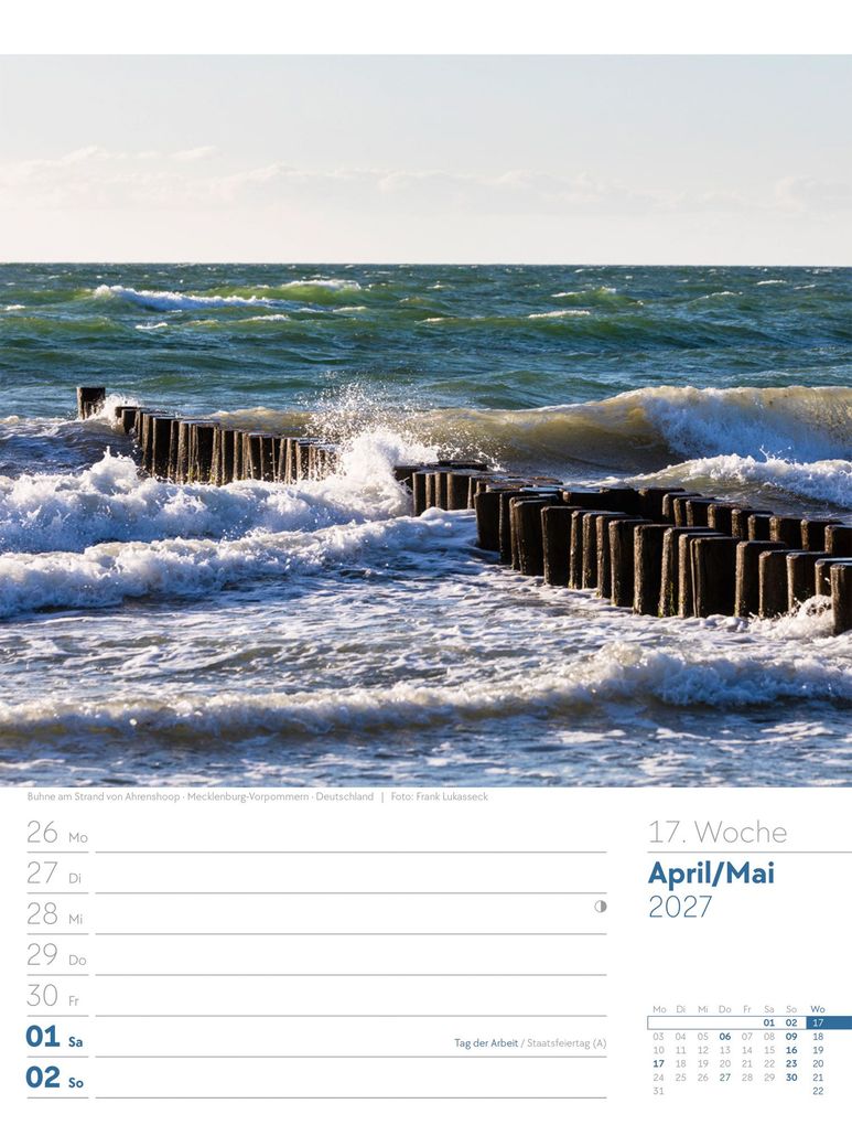 Weitere Ansicht: Am Meer Wochenplaner Kalender 2027 | Ackermann Kunstverlag GmbH
