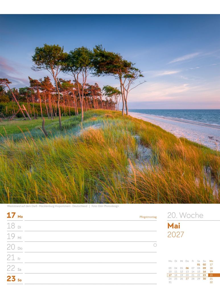 Weitere Ansicht: Am Meer Wochenplaner Kalender 2027 | Ackermann Kunstverlag GmbH
