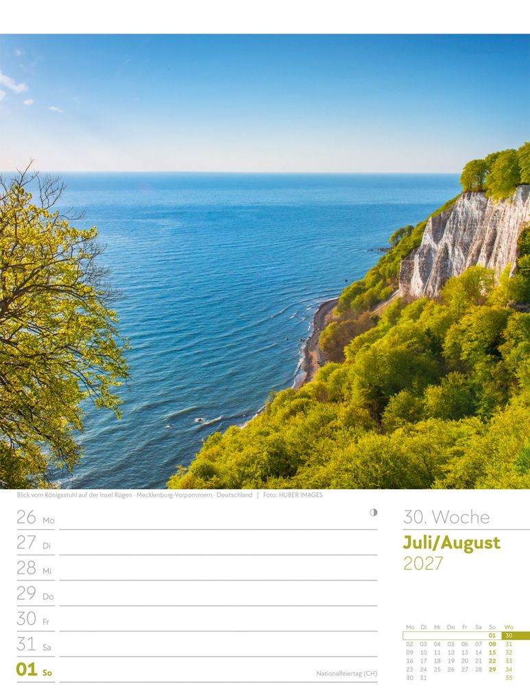 Weitere Ansicht: Am Meer Wochenplaner Kalender 2027 | Ackermann Kunstverlag GmbH