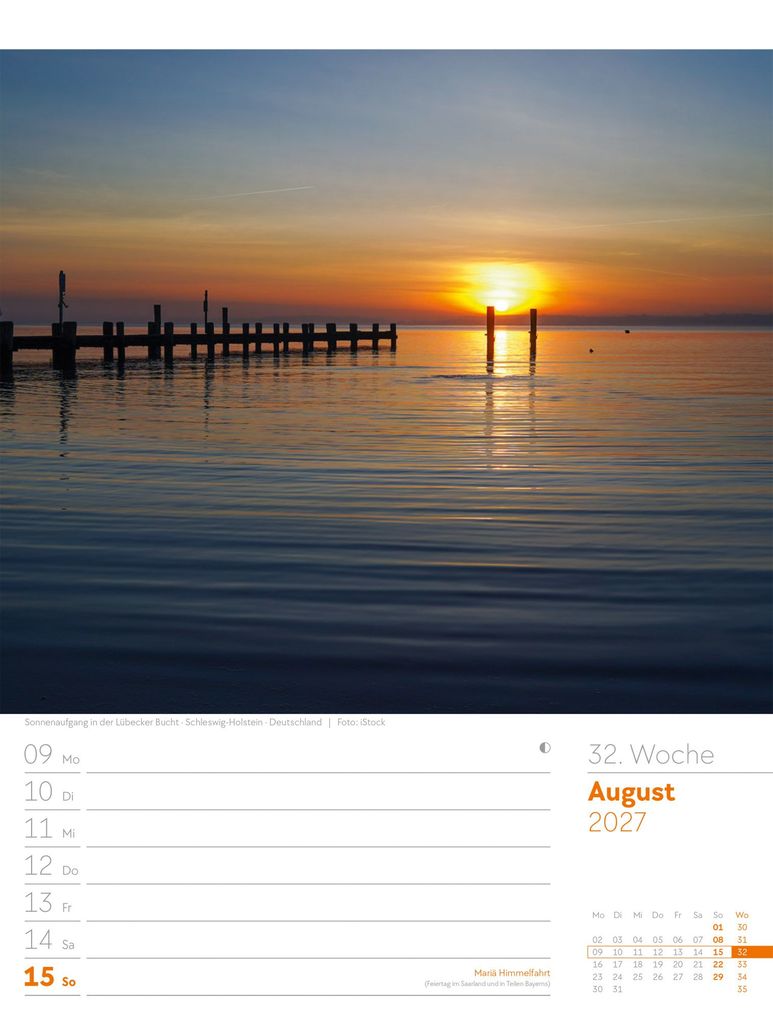 Weitere Ansicht: Am Meer Wochenplaner Kalender 2027 | Ackermann Kunstverlag GmbH