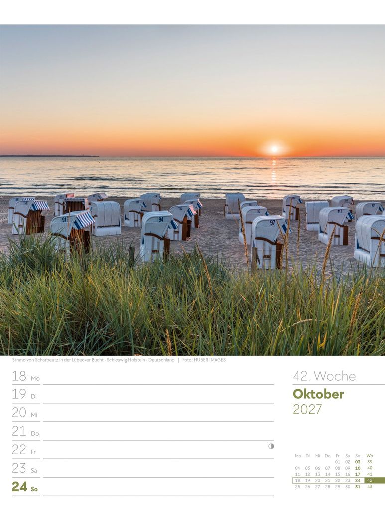 Weitere Ansicht: Am Meer Wochenplaner Kalender 2027 | Ackermann Kunstverlag GmbH