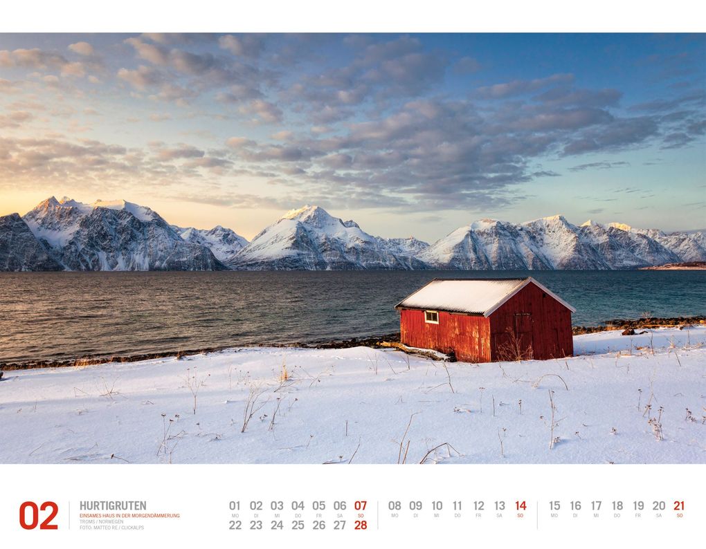Weitere Ansicht: Hurtigruten Kalender 2027 | Unterwegs zwischen Bergen und Kirkenes | Ackermann Kunstverlag GmbH