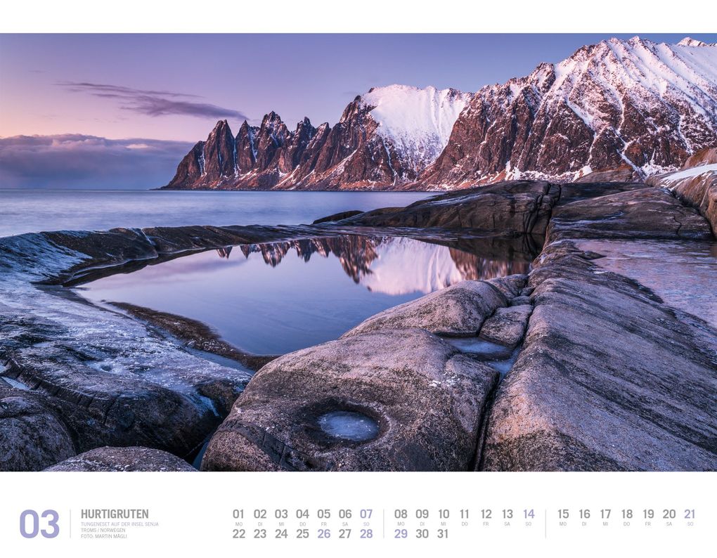 Weitere Ansicht: Hurtigruten Kalender 2027 | Unterwegs zwischen Bergen und Kirkenes | Ackermann Kunstverlag GmbH