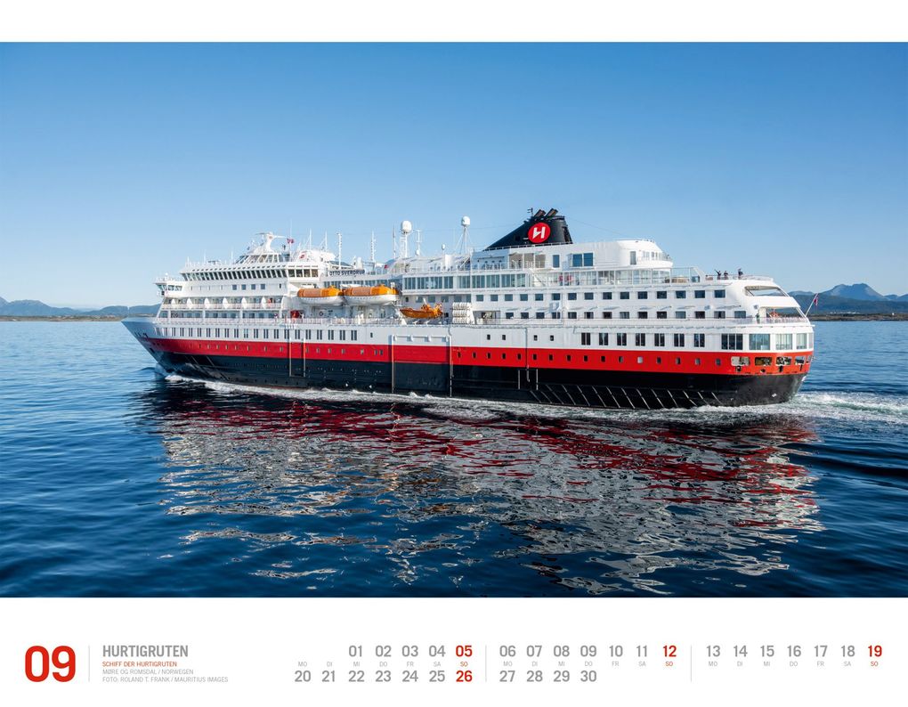 Weitere Ansicht: Hurtigruten Kalender 2027 | Unterwegs zwischen Bergen und Kirkenes | Ackermann Kunstverlag GmbH