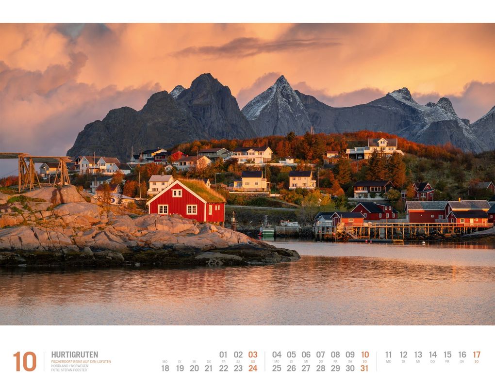 Weitere Ansicht: Hurtigruten Kalender 2027 | Unterwegs zwischen Bergen und Kirkenes | Ackermann Kunstverlag GmbH