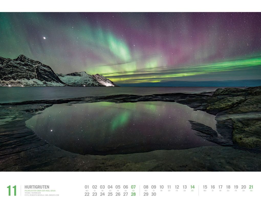 Weitere Ansicht: Hurtigruten Kalender 2027 | Unterwegs zwischen Bergen und Kirkenes | Ackermann Kunstverlag GmbH