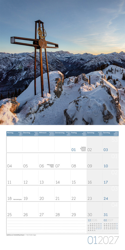 Weitere Ansicht: Naturwunder Deutschland Kalender 2027 - 30x30 - Art12 | Ackermann Kunstverlag GmbH