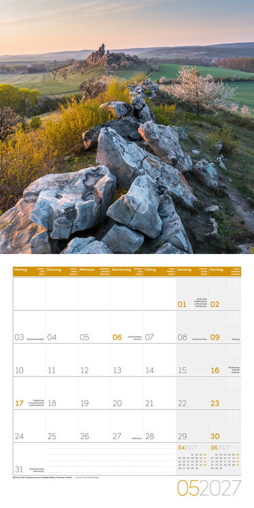 Weitere Ansicht: Naturwunder Deutschland Kalender 2027 - 30x30 - Art12 | Ackermann Kunstverlag GmbH