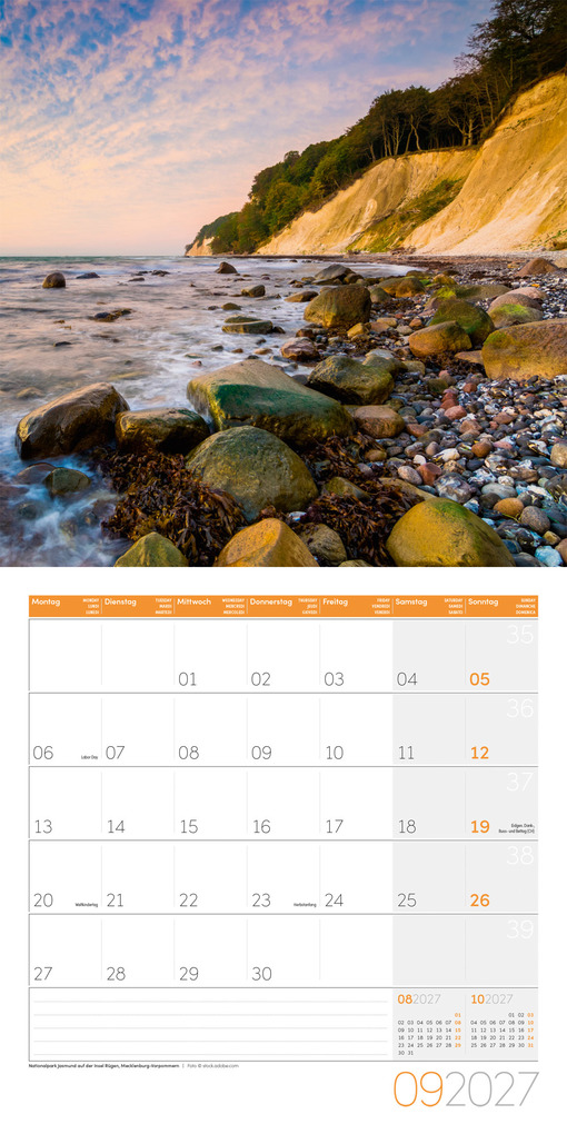 Weitere Ansicht: Naturwunder Deutschland Kalender 2027 - 30x30 - Art12 | Ackermann Kunstverlag GmbH