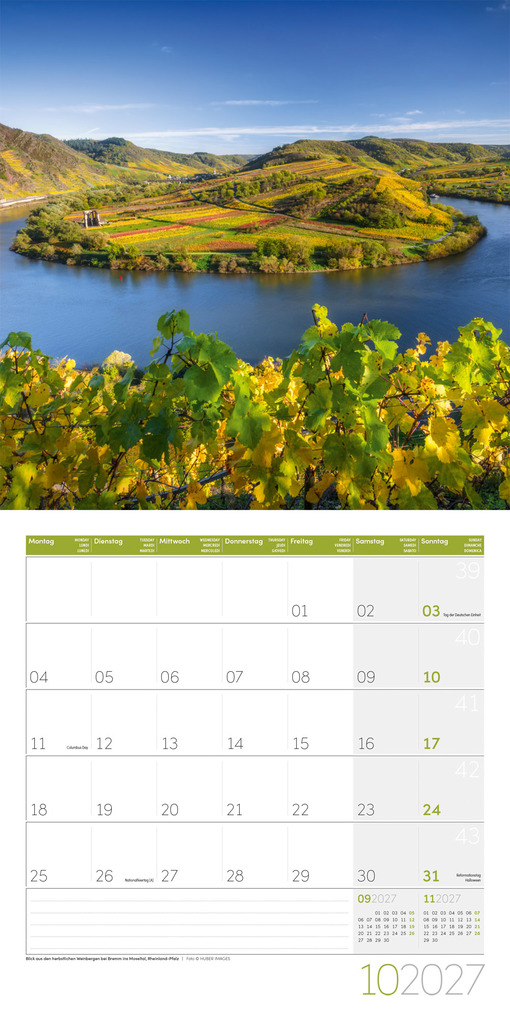 Weitere Ansicht: Naturwunder Deutschland Kalender 2027 - 30x30 - Art12 | Ackermann Kunstverlag GmbH