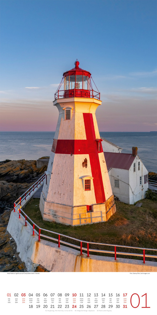 Weitere Ansicht: Leuchttürme Kalender 2027 | Ackermann Kunstverlag GmbH