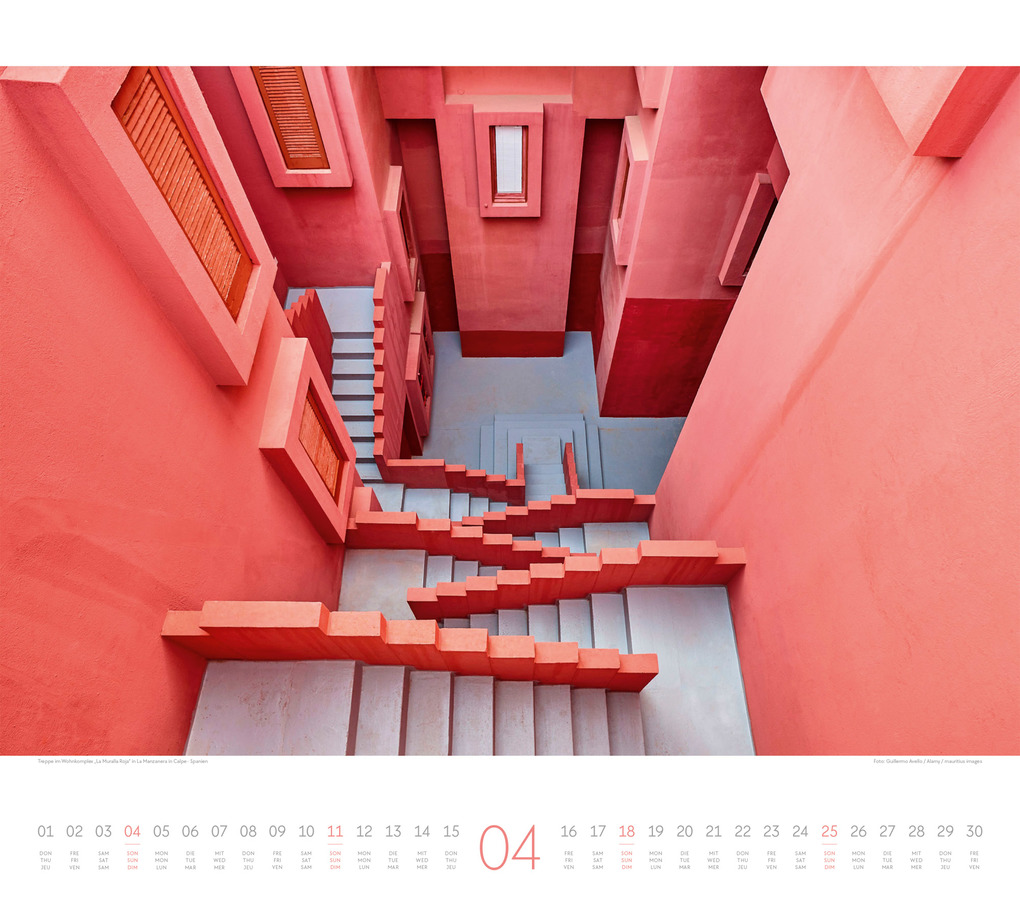 Weitere Ansicht: Treppen Kalender 2027 | Ackermann Kunstverlag GmbH