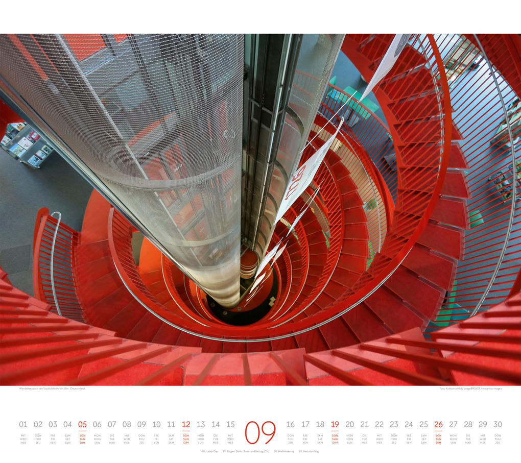 Weitere Ansicht: Treppen Kalender 2027 | Ackermann Kunstverlag GmbH