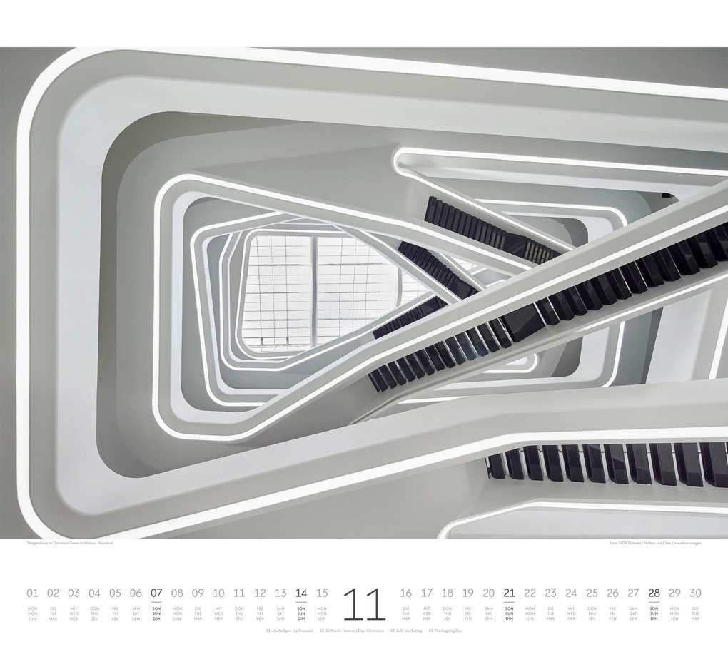 Weitere Ansicht: Treppen Kalender 2027 | Ackermann Kunstverlag GmbH