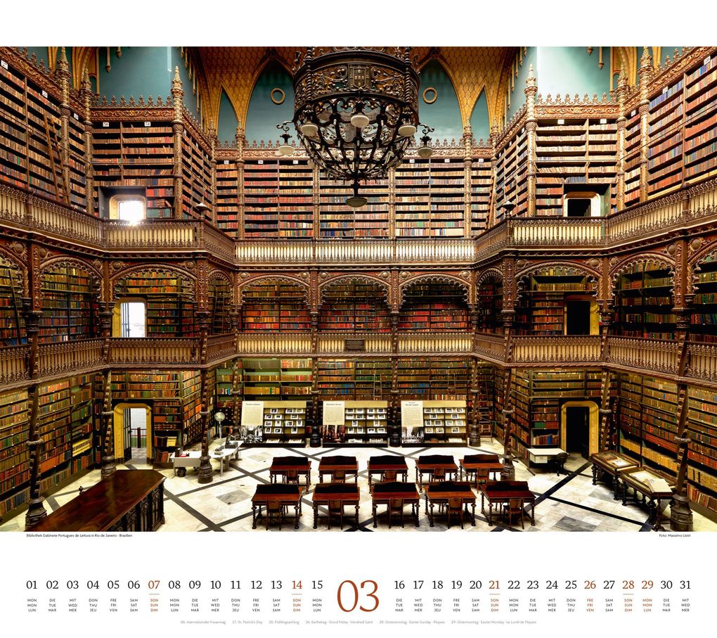 Weitere Ansicht: Welt der Bücher Kalender 2027 | Ackermann Kunstverlag GmbH