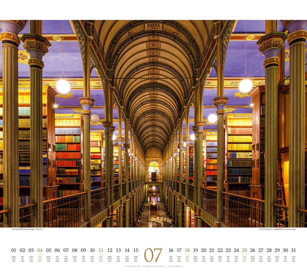 Weitere Ansicht: Welt der Bücher Kalender 2027 | Ackermann Kunstverlag GmbH