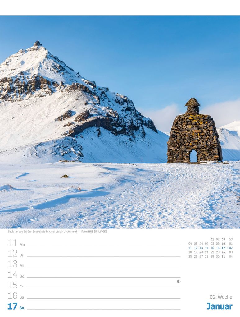 Weitere Ansicht: Island Wochenplaner Kalender 2027 | Die Insel aus Feuer und Eis | Ackermann Kunstverlag GmbH