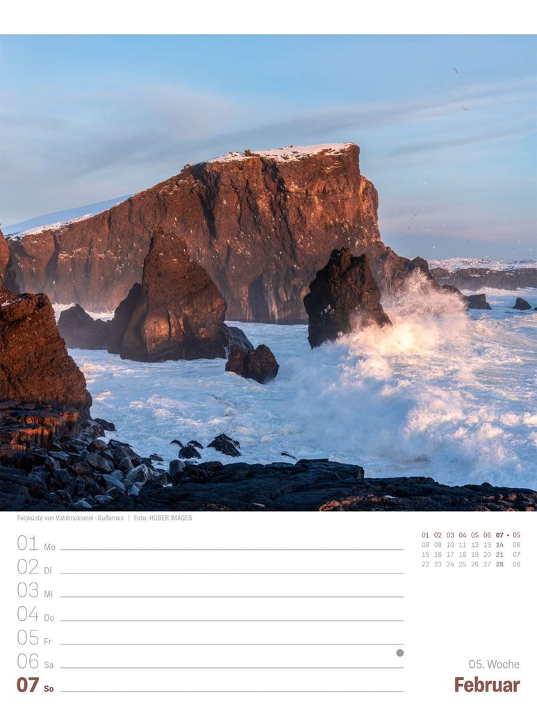 Weitere Ansicht: Island Wochenplaner Kalender 2027 | Die Insel aus Feuer und Eis | Ackermann Kunstverlag GmbH