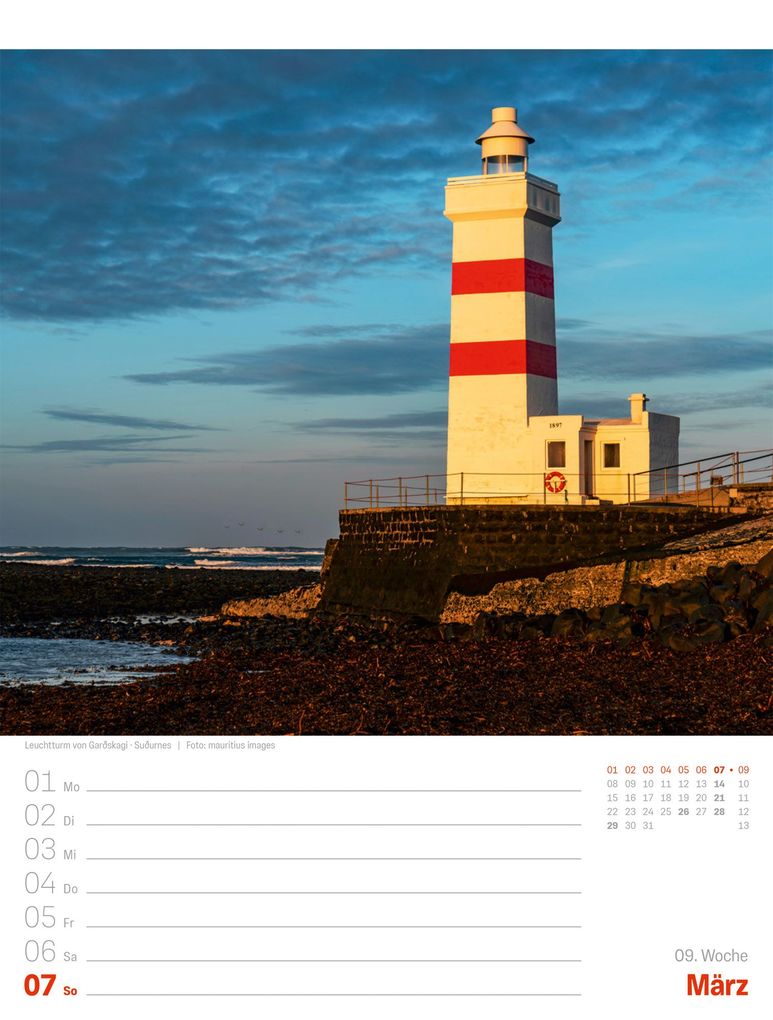 Weitere Ansicht: Island Wochenplaner Kalender 2027 | Die Insel aus Feuer und Eis | Ackermann Kunstverlag GmbH