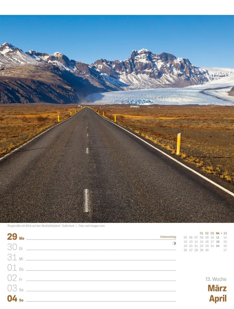 Weitere Ansicht: Island Wochenplaner Kalender 2027 | Die Insel aus Feuer und Eis | Ackermann Kunstverlag GmbH