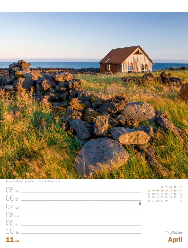 Weitere Ansicht: Island Wochenplaner Kalender 2027 | Die Insel aus Feuer und Eis | Ackermann Kunstverlag GmbH
