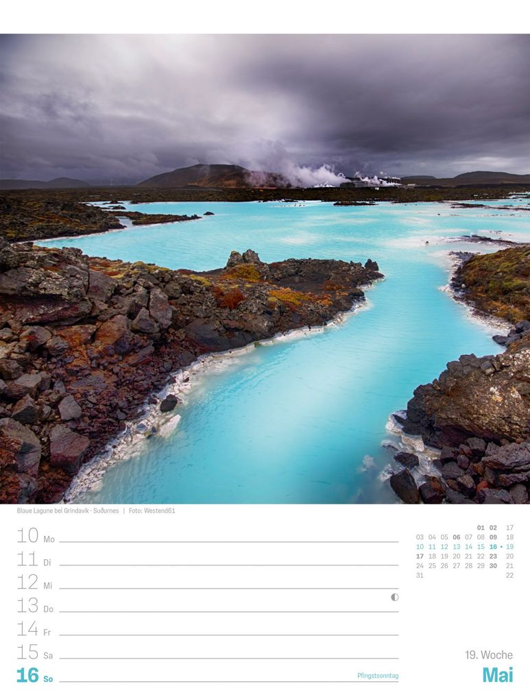 Weitere Ansicht: Island Wochenplaner Kalender 2027 | Die Insel aus Feuer und Eis | Ackermann Kunstverlag GmbH