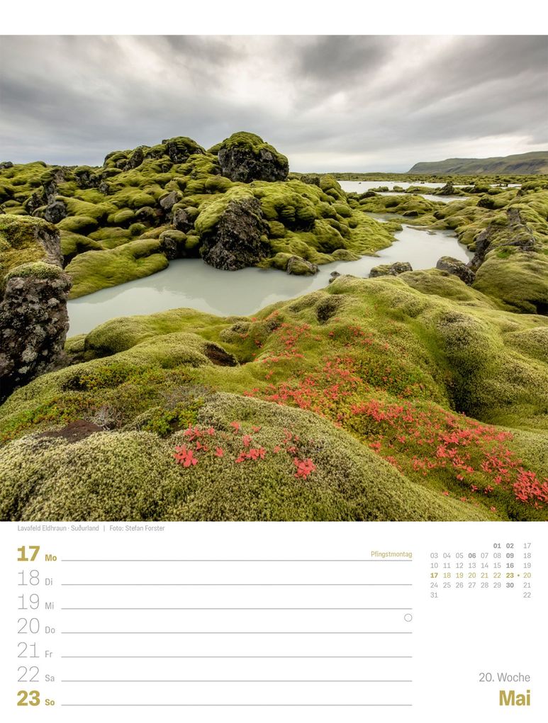 Weitere Ansicht: Island Wochenplaner Kalender 2027 | Die Insel aus Feuer und Eis | Ackermann Kunstverlag GmbH