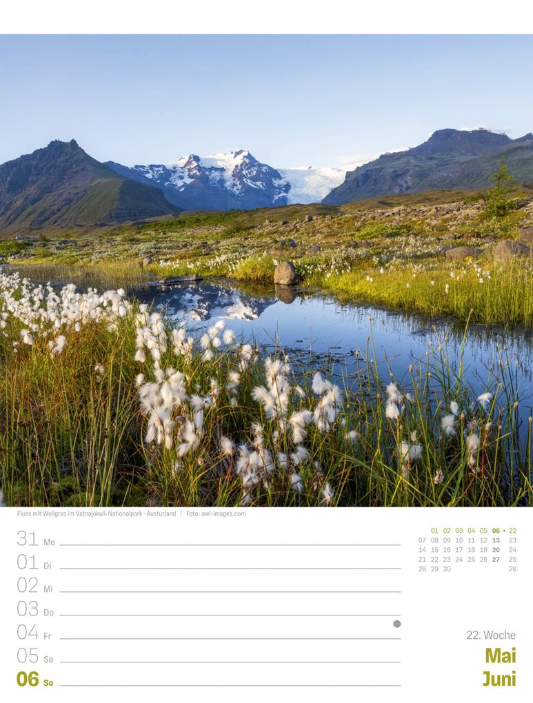 Weitere Ansicht: Island Wochenplaner Kalender 2027 | Die Insel aus Feuer und Eis | Ackermann Kunstverlag GmbH