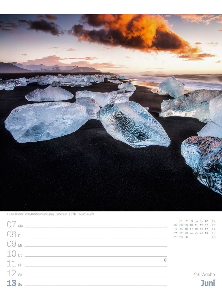 Weitere Ansicht: Island Wochenplaner Kalender 2027 | Die Insel aus Feuer und Eis | Ackermann Kunstverlag GmbH