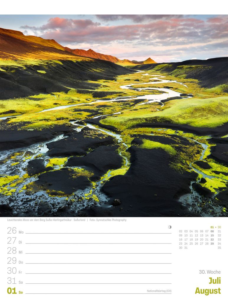 Weitere Ansicht: Island Wochenplaner Kalender 2027 | Die Insel aus Feuer und Eis | Ackermann Kunstverlag GmbH