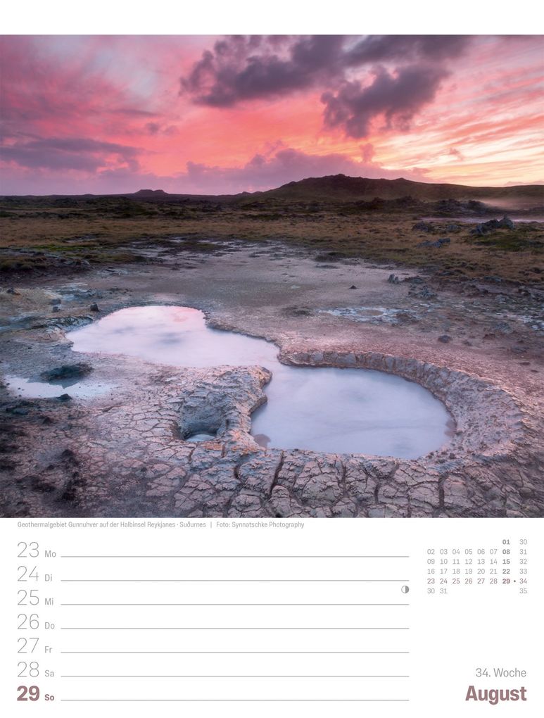 Weitere Ansicht: Island Wochenplaner Kalender 2027 | Die Insel aus Feuer und Eis | Ackermann Kunstverlag GmbH