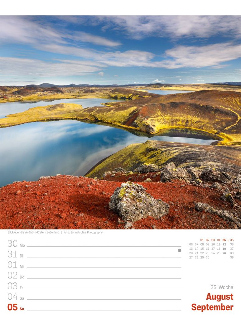 Weitere Ansicht: Island Wochenplaner Kalender 2027 | Die Insel aus Feuer und Eis | Ackermann Kunstverlag GmbH