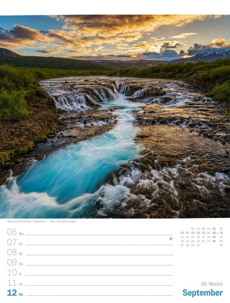 Weitere Ansicht: Island Wochenplaner Kalender 2027 | Die Insel aus Feuer und Eis | Ackermann Kunstverlag GmbH