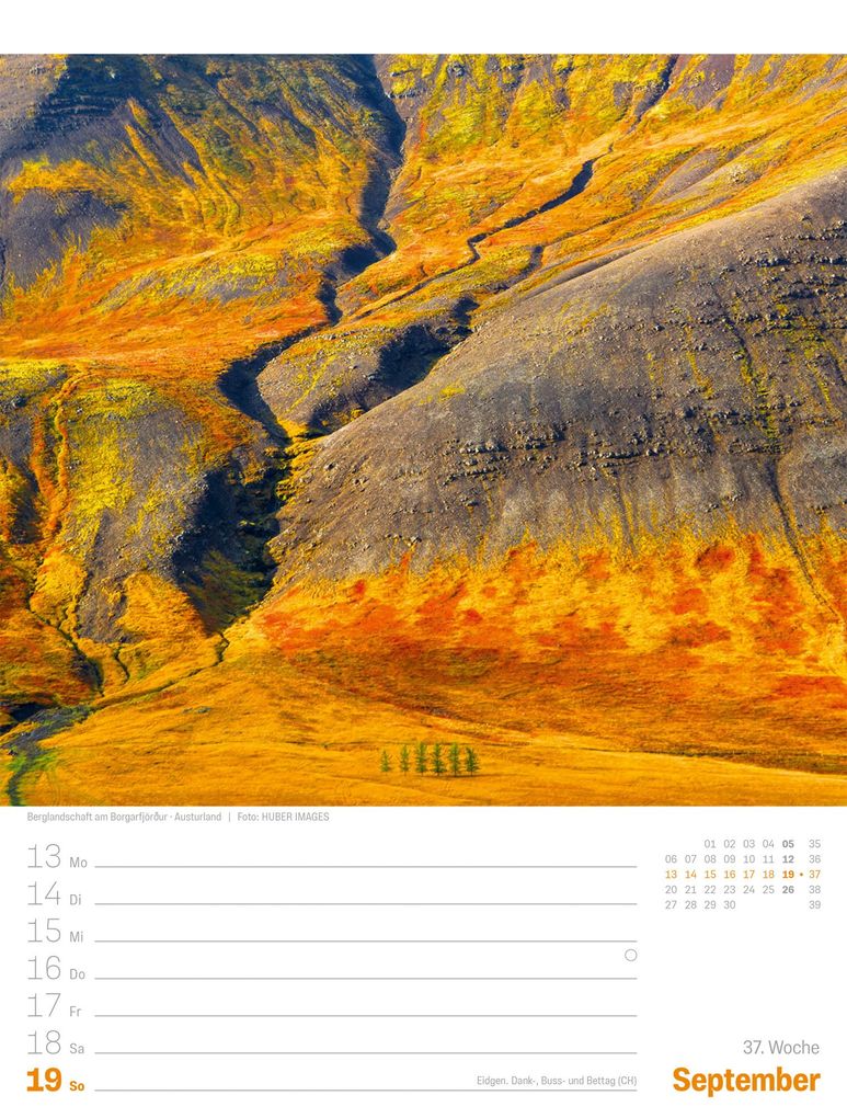 Weitere Ansicht: Island Wochenplaner Kalender 2027 | Die Insel aus Feuer und Eis | Ackermann Kunstverlag GmbH